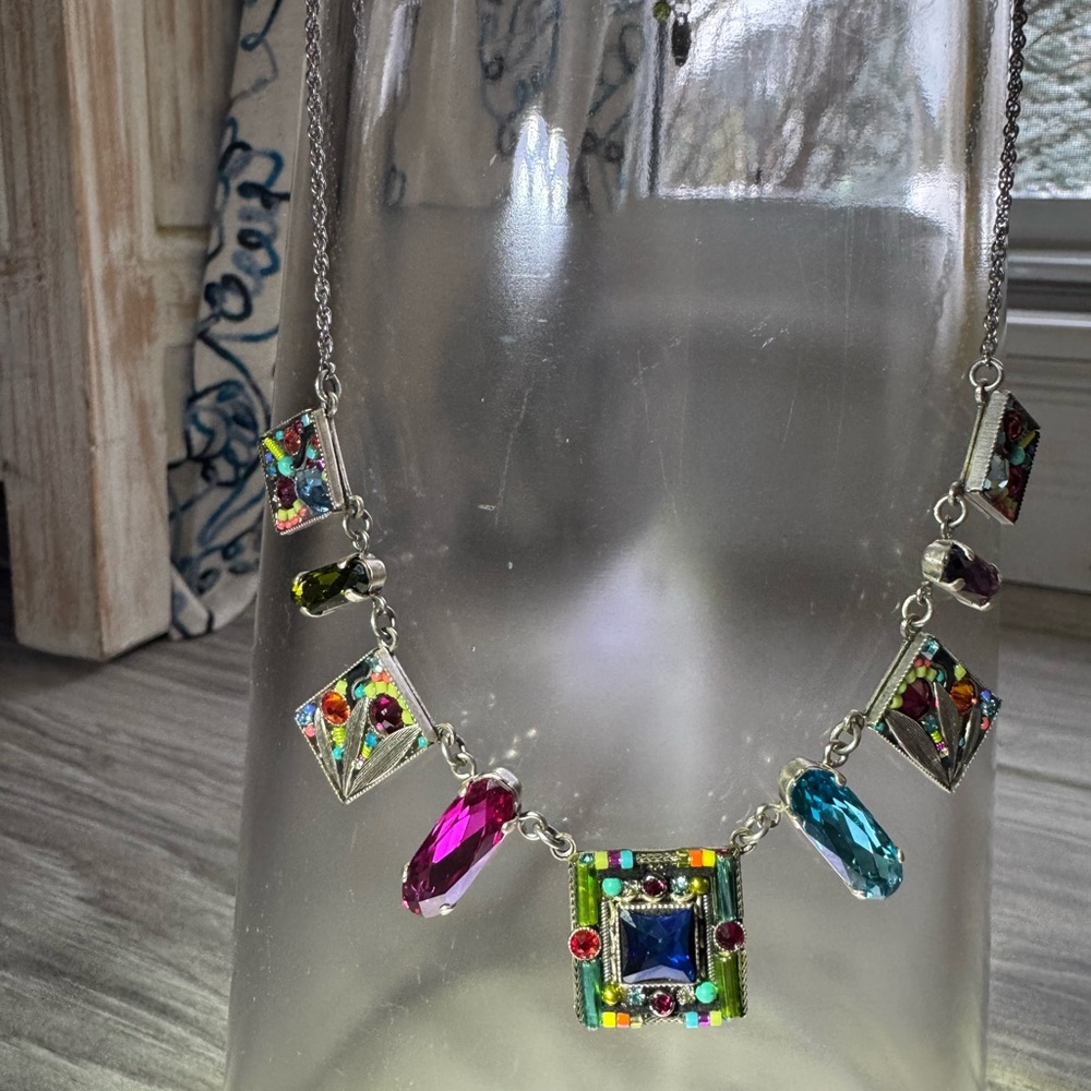 Vintage Firefly Necklace & Matching Earrings